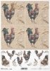 Wielkanoc, retro, vintage, kogut, kogucik, ornament, Easter, rooster, Ostern, Hahn, Pascua, gallo, adorno 